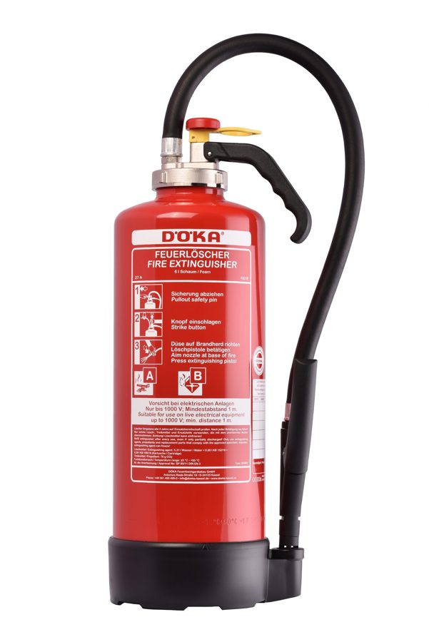 Döka-Feuerlöscher, Schaum